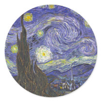 Van Gogh Round Stickers