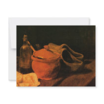 Van Gogh; Still Life Earthenware, Bottle and Clogs Personalized Invitations