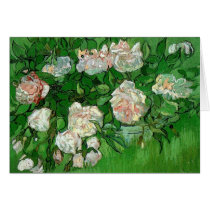 Van Gogh; Still Life: Pink Roses Cards