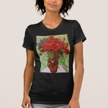 Van Gogh; Still Life: Red Poppies and Daisies T Shirts
