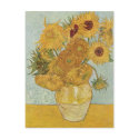 Van Gogh - Still Life: Vase with 12 Sunflowers postcards