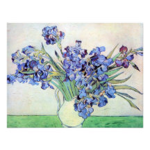 Van Gogh Still Life: Vase with Irises Announcement