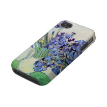 Van Gogh Still Life: Vase with Irises Iphone 4 Tough Case