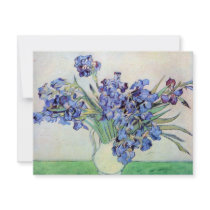 Van Gogh Still Life: Vase with Irises Announcement