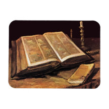 Van Gogh - Still Life With Bible Flexible Magnets