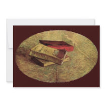 Van Gogh; Still Life with Three Books Personalized Invite