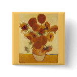 Van Gogh, Sunflowers buttons