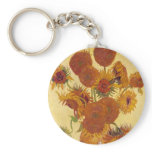 Van Gogh Sunflowers keychains