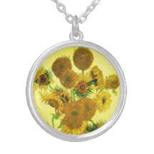 Van Gogh Sunflowers Necklace