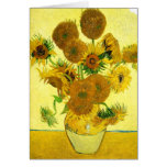 Van Gogh Sunflowers Note Card