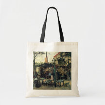 Van Gogh; Terrace of a Cafe on Montmartre Bags