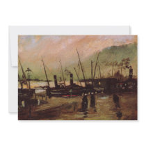 Van Gogh; The De Ruijterkade in Amsterdam Custom Invites