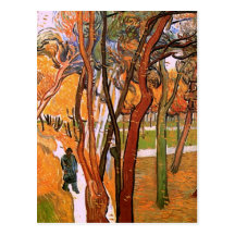 Van Gogh The Walk: Falling Leaves, Vintage Art Post Cards