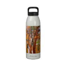 Van Gogh The Walk: Falling Leaves, Vintage Art Water Bottles