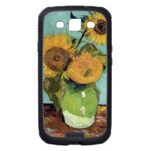 Van Gogh Three Sunflowers in a Vase (F453) Samsung Galaxy S3 Case