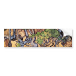 Van Gogh Tree Roots and Trunks bumper stickers