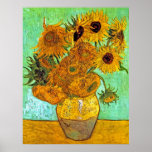 Van Gogh Twelve Sunflowers Poster posters