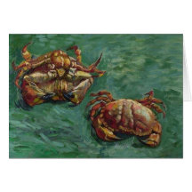 Van Gogh Two Crabs Post Impressionism Cards