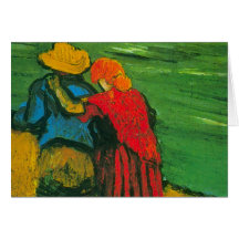 Van Gogh Two Lovers Greeting Card
