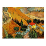 Van Gogh Valley with Ploughman Fine Vintage Postcard