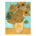 Van Gogh, Vase 12 Sunflowers, Vintage Graduation Personalised Announcements