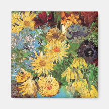 Van Gogh Vase With Daisies Magnet