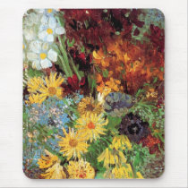 Van Gogh Vase With Daisies Mousepad