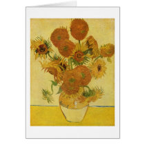 Van Gogh: Vase with Fifteen Sunflowers Greeting Card