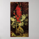 Van Gogh; Vase with Gladioli and Carnations posters