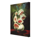 Van Gogh Vase with Peonies, Vintage Floral Flowers Canvas Print