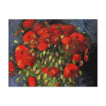 Van Gogh; Vase with Red Poppies Postcard