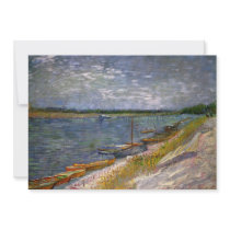 Van Gogh; View of a River with Rowing Boats Personalised Announcements