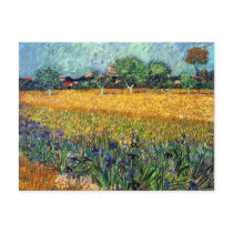 Van Gogh View Of Arles With Irises Postcard