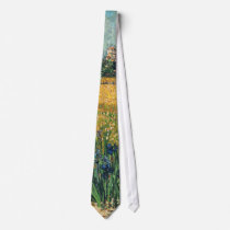 Van Gogh View of Arles with Irises Ties