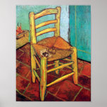 Van Gogh - Vincent's Chair With Pipe Poster