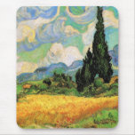 Van Gogh; Wheat Field w Cypresses at Haute Galline Mousepad