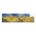 Van Gogh Wheat Field with Crows bumper stickers