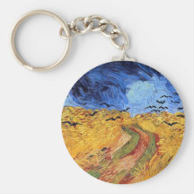 Van Gogh Wheat Field With Crows Keychain