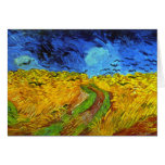 Van Gogh Wheatfield with Crows Fine Art Greeting Card