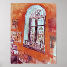 Van Gogh; Window of Vincent's Studio at the Asylum Poster