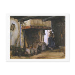 Van Gogh Woman by a Hearth postcards