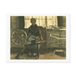 Van Gogh Woman Reeling Yarn postcards
