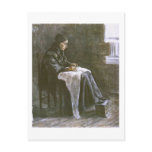 Van Gogh Woman with Shawl Sewing postcards