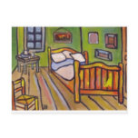 VAN GOGHS BEDROOM AT ARLES postcards