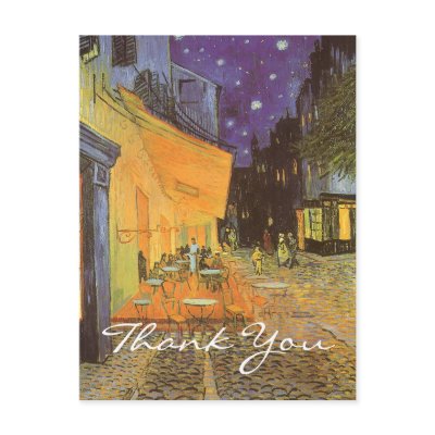 Van Gogh's Cafe Terrace at Night Postcard by MasterpieceCafe
