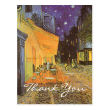 Van Gogh's Cafe Terrace at Night Postcard
