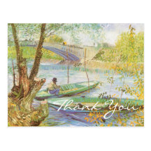 Van Gogh's Fishing in Spring Post Cards