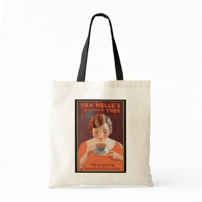 Van Nell's - Vintage Tea Advertising Tote Bags by MyOtherPlanet