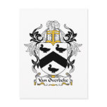 Van Overbeke Family Crest postcards