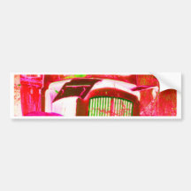 van pink bumper sticker